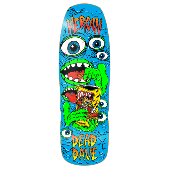 Heroin Heroin Dead Dave Mutate Or Die Shape Skateboard Deck 10.1"