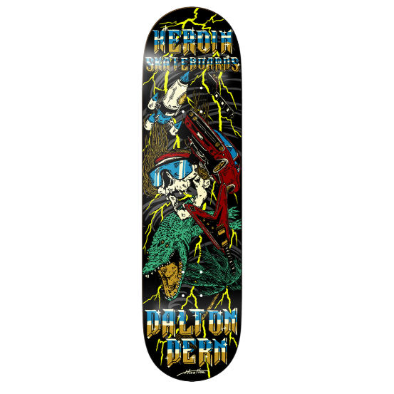 Heroin Dalton Dern Hurricane Skateboard Deck 8.5"