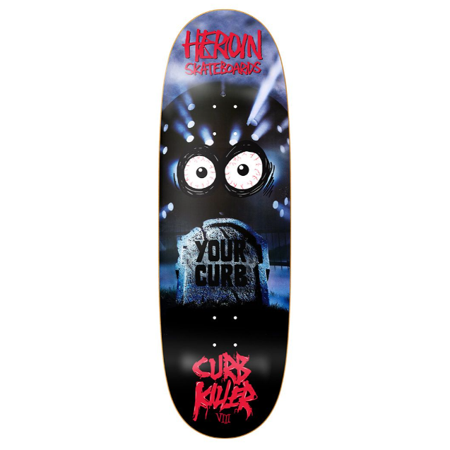 Heroin Curb Killer 8 Shaped Skateboard Deck 10.0"