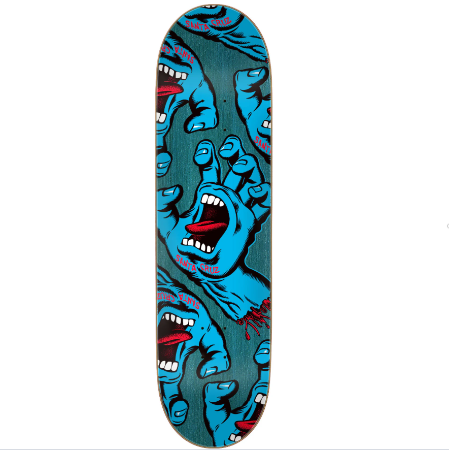Santa Cruz Crowded Hand Skateboard Deck 8.25"