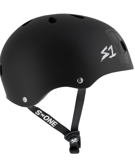 S-One S1 Lifer Helmet Skateboard Helmet Black Matte Lance Mountain