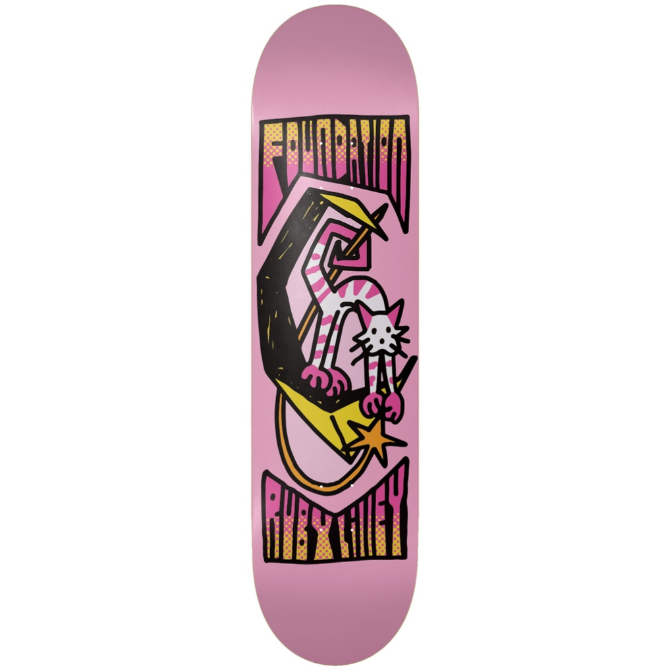 Foundation Ruby Lilley Cat Moon Skateboard Deck 8.0"