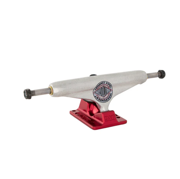 Independent Stage 11 Forged BTG Summit Silver Ano Red Skateboard Trucks
