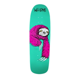 Welcome Sloth On Slappy Slap Shaped Skateboard Deck - 9.5"