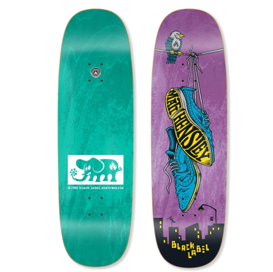 Black Label Matt Hensley Skateboard Deck 9.5"