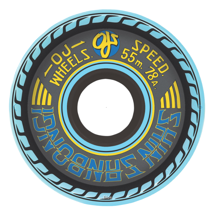 OJ  Shin Sanbongi Mini Super Juice Blue 78a 55mm Skateboard Wheels