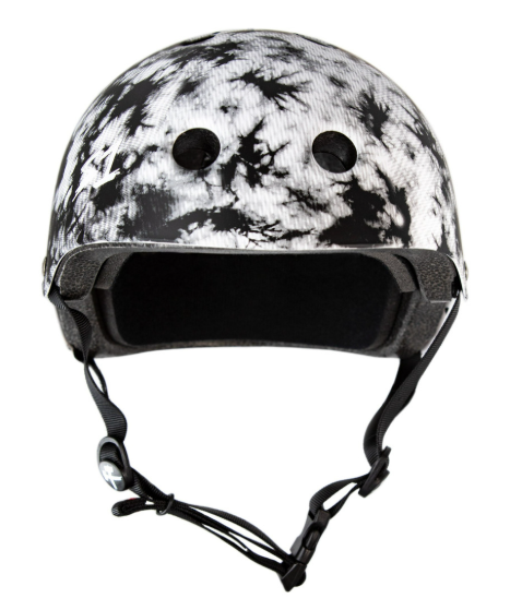 S-One S1 Lifer Skateboard Helmet Black & White Tie Dye