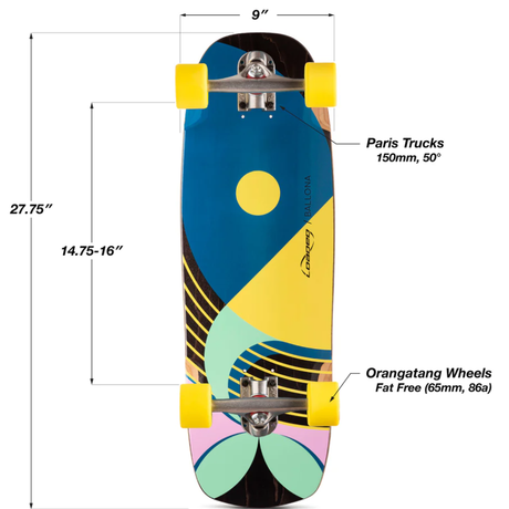 Loaded Ballona Willy Mini Cruiser Complete with Orangatang 65mm Wheels