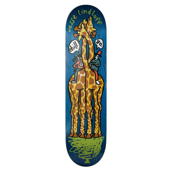 Foundation Jesse Lindloff Back Off Bro Skateboard Deck 8.5"