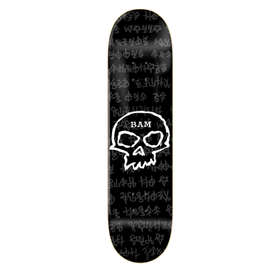 Zero Bam 3 Stigoi Skull Skateboard Deck 8.5"