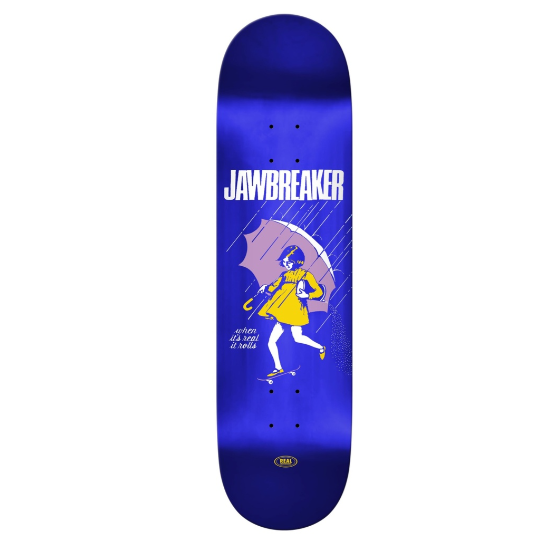 Real Team Jawbreaker Foil Skateboard Deck 8.25"