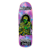 Heroin Dead Dave Dead KO2 Mummy Shaped Skateboard Deck 10.125"