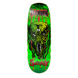 Heroin Swampy KO2 Slime Face Shaped Skateboard Deck 10.6"
