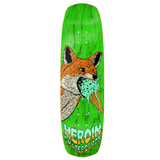 Heroin Hayate Fox Shovel Shaped Skateboard Deck 8.88"