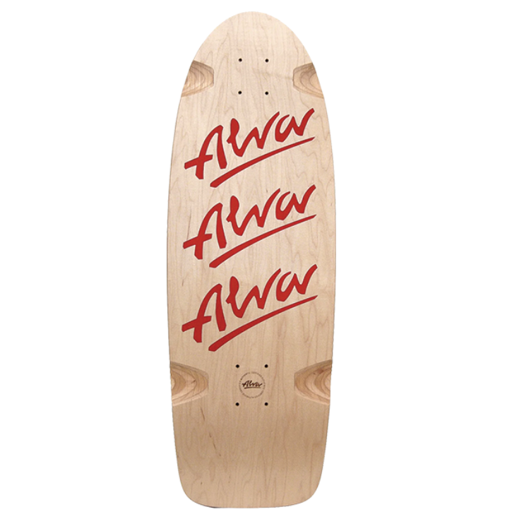 Alva Tri Logo Pig Skateboard Deck 10.0" Red
