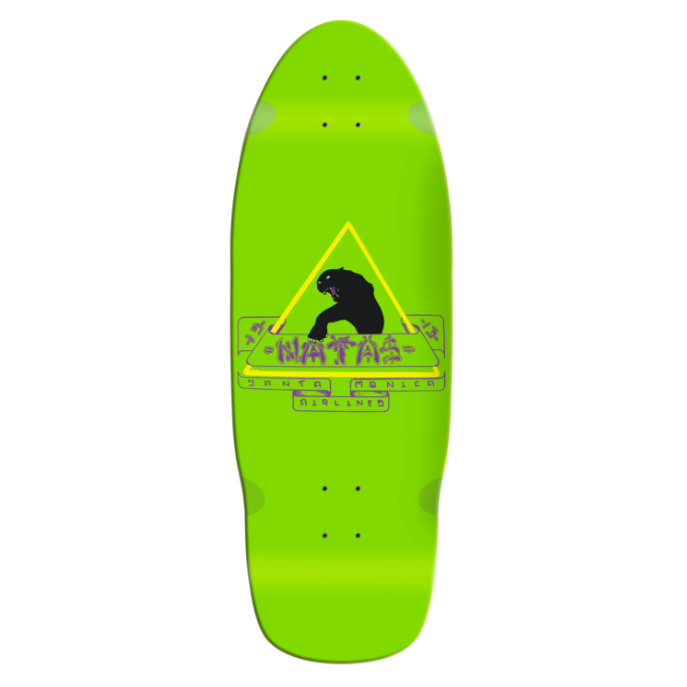 SMA Natas Deck Tri Logo Pig Skateboard Deck 10.0" Green
