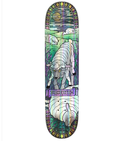 Real Busenitz Holographic Cathedral Skateboard Deck 8.38"