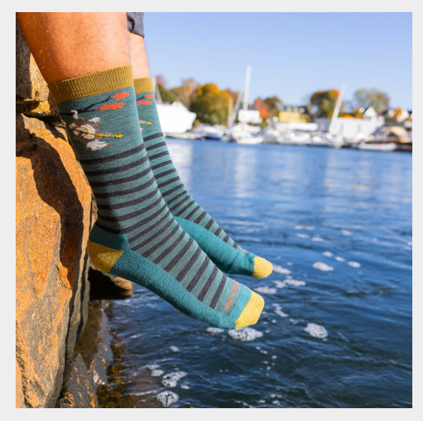 Darn Tough Men's Wild Life Crew Lightweight Lifestyle Socks