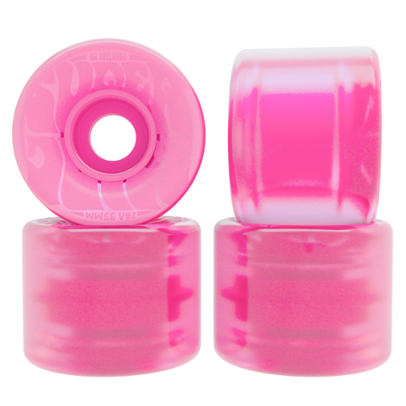 OJ Super Juice Bubble Gum Transparent Pink 78a 60mm Skateboard Wheels