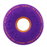 Ricta 92a Clouds 57mm Skateboard Wheels Purple Orange