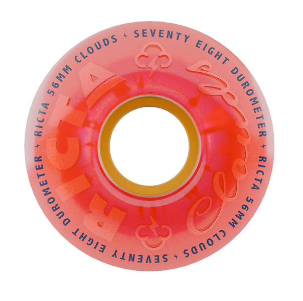 Ricta 78a Clouds 56mm Skateboard Wheels Pink Citrus