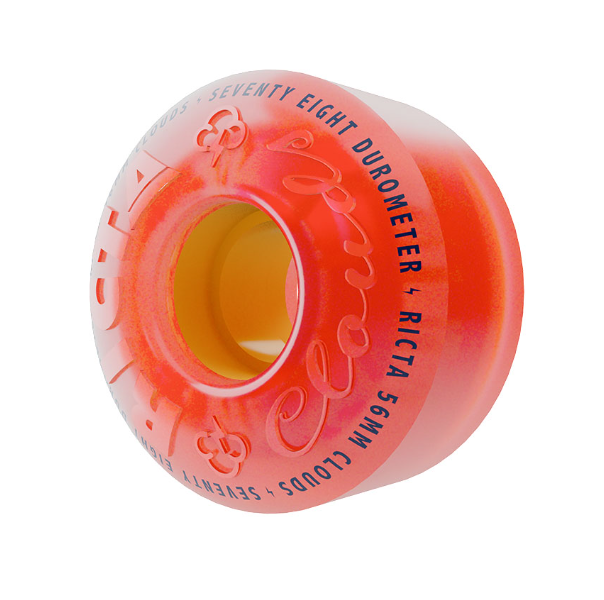 Ricta 78a Clouds 56mm Skateboard Wheels Pink Citrus
