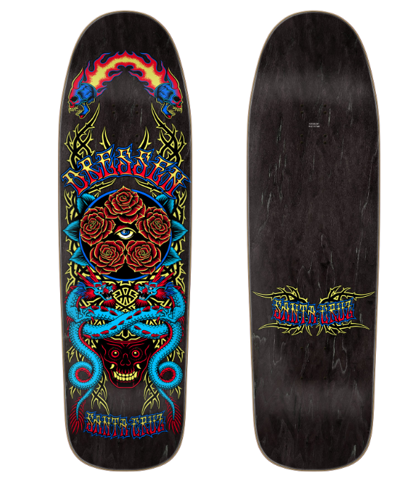 Santa Cruz Dressenl Rose C Pro Skateboard Deck 9.3"
