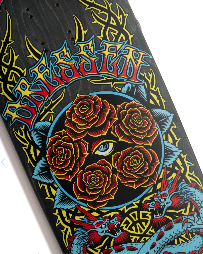 Santa Cruz Dressenl Rose C Pro Skateboard Deck 9.3"