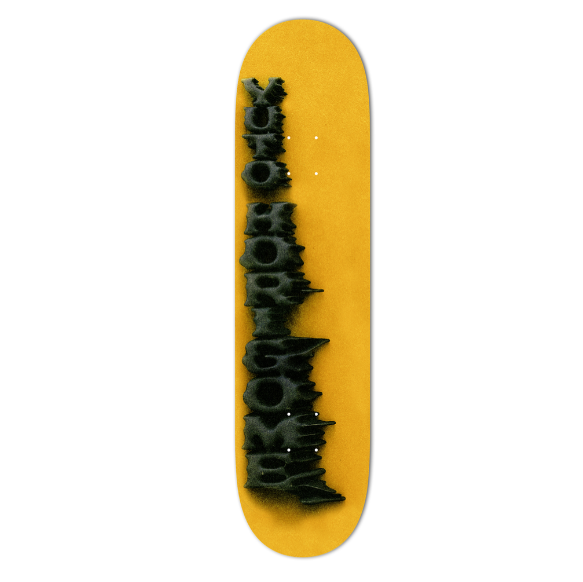 April Yuto Horigome Stamp Orange Skateboard Deck 8.25"