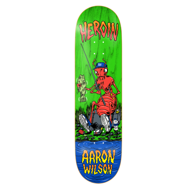 Heroin Aaron Wilson Bug Skateboard Deck 8.5"