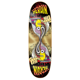 Heroin Team Merged Razoregg Gold Skateboard Deck 9.75"