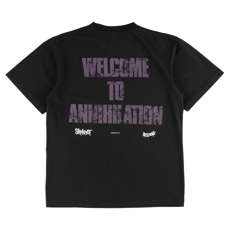Welcome x SLIPKNOT Annihilation Boxy Garment-Dyed Short Sleeve T-Shirt