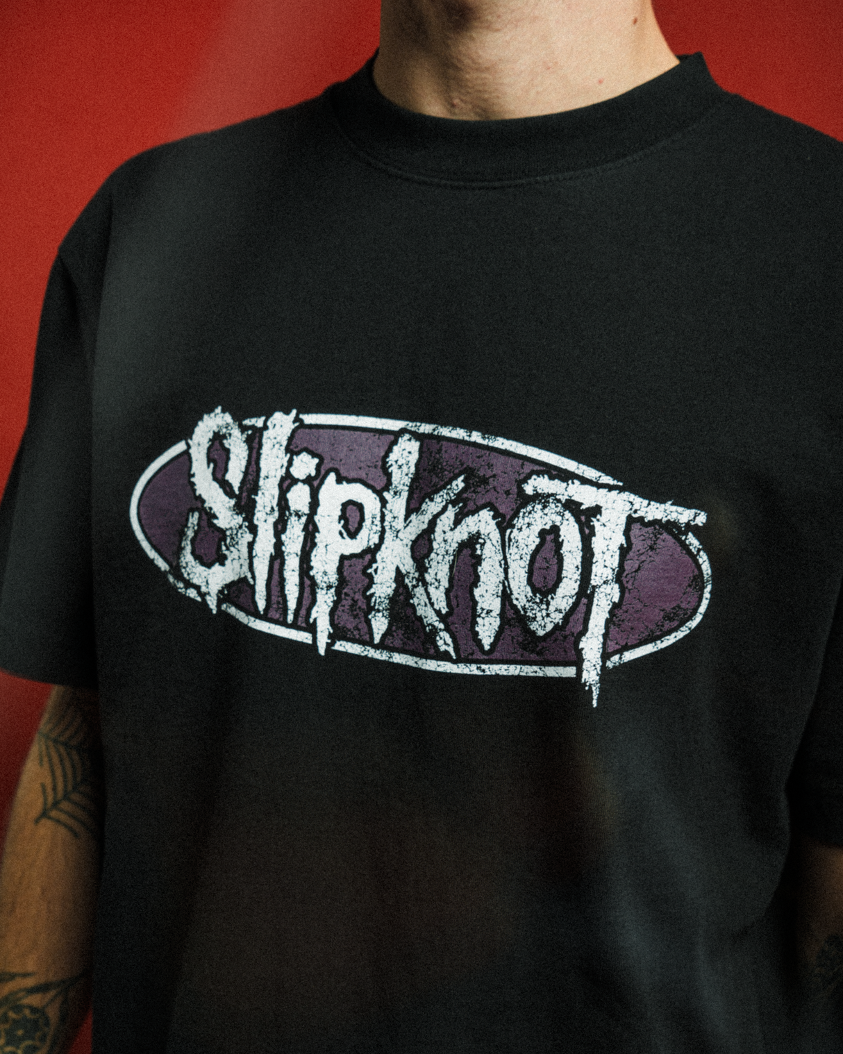 Welcome x SLIPKNOT Annihilation Boxy Garment-Dyed Short Sleeve T-Shirt