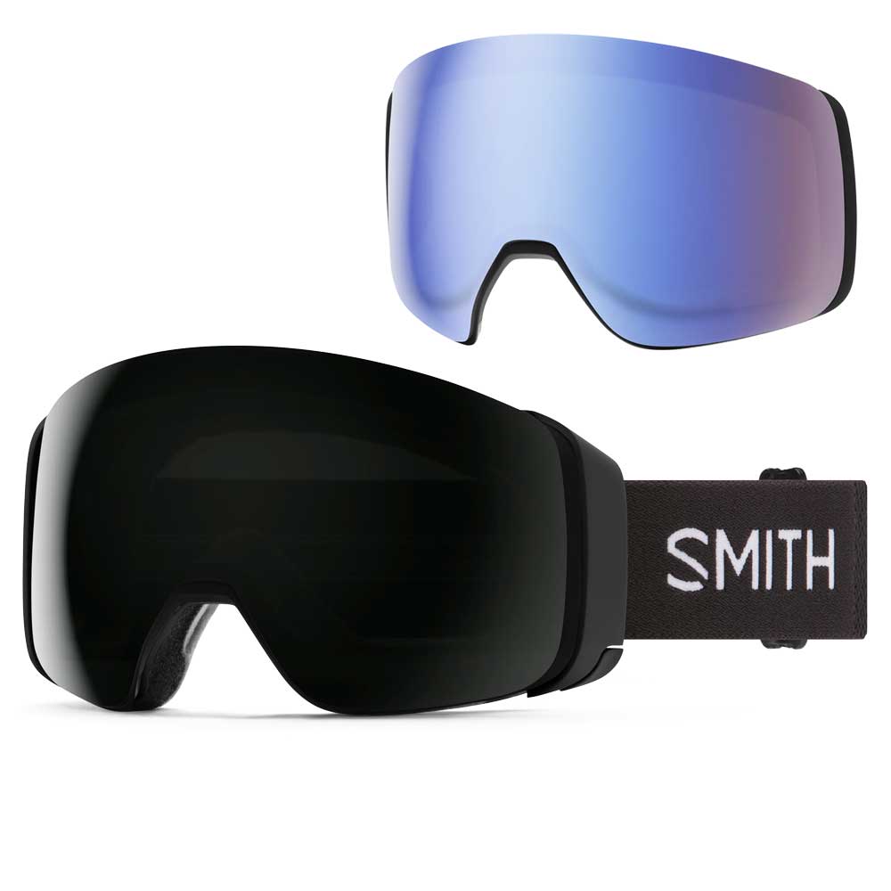 Smith 4D Mag Goggles Black + ChromaPop Sun Black Lens 2027