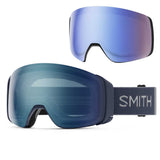 Smith 4D Mag Goggles Royal Navy + ChromaPop Everyday Blue Mirror Lens 2027