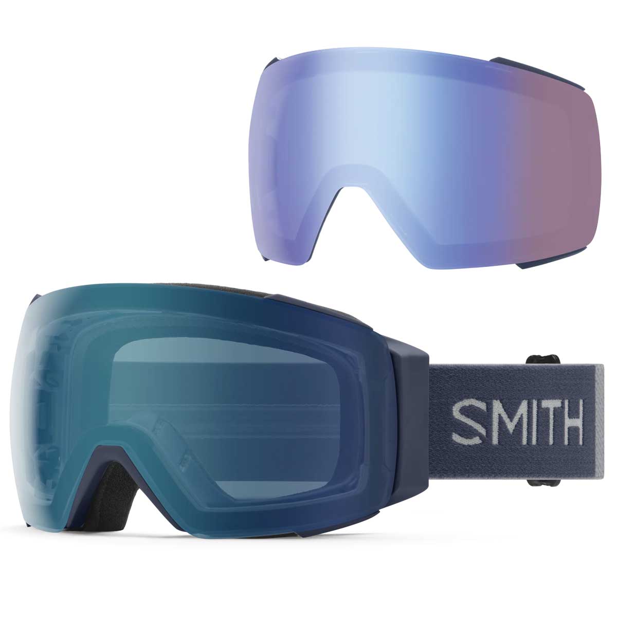 Smith I/O Mag Goggles Royal Navy + ChromaPop Everyday Blue Mirror Lens