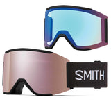 Smith Squad Mag Goggles Black + ChromaPop Everyday Rose Gold Mirror Lens