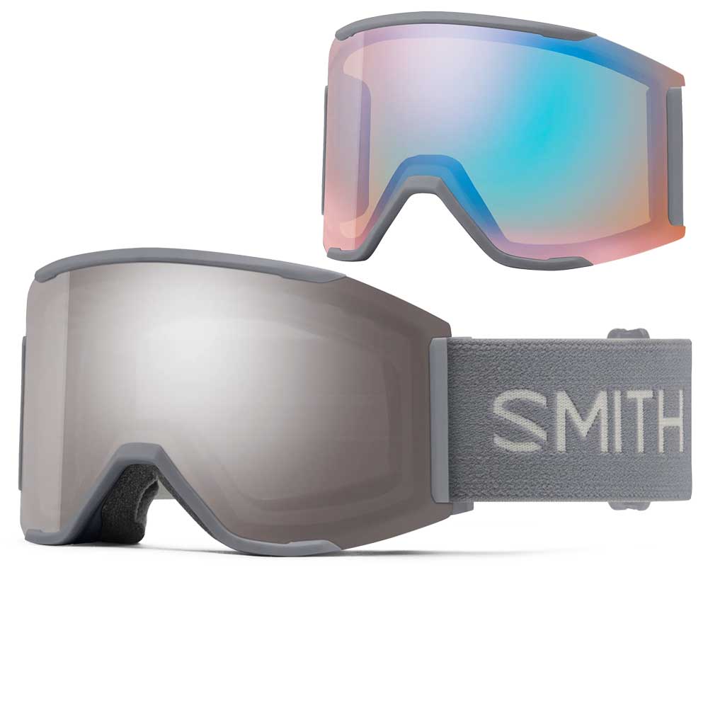 Smith Squad Mag Goggles Cirrus Grey + ChromaPop Sun Platinum Mirror Lens