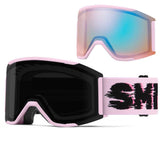 Smith Squad Mag Goggles Pink Frost Flex Glitch + ChromaPop Sun Black Lens