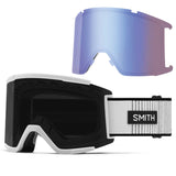Smith Squad XL Goggles White Fade Out + ChromaPop Sun Black Lens
