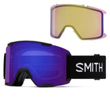 Smith Stash XL Goggles Black + ChromaPop Everyday Violet Mirror Lens