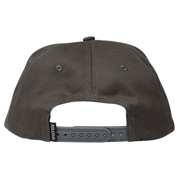 Spitfire Bighead Snapback Hat - Charcoal/Yellow