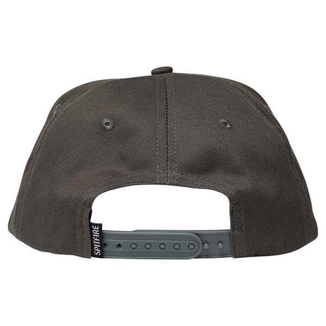 Spitfire Bighead Snapback Hat - Charcoal/Yellow