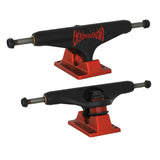 Independent Stage 11 Splatter Span Black / Ano Red Skateboard Trucks