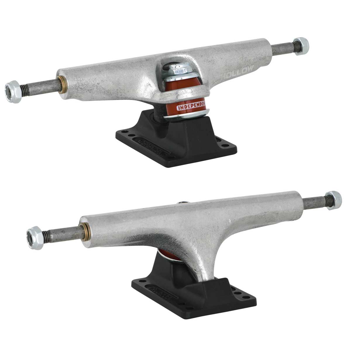 Independent Stage 4 Hollow Silver / Ano Black Skateboard Trucks