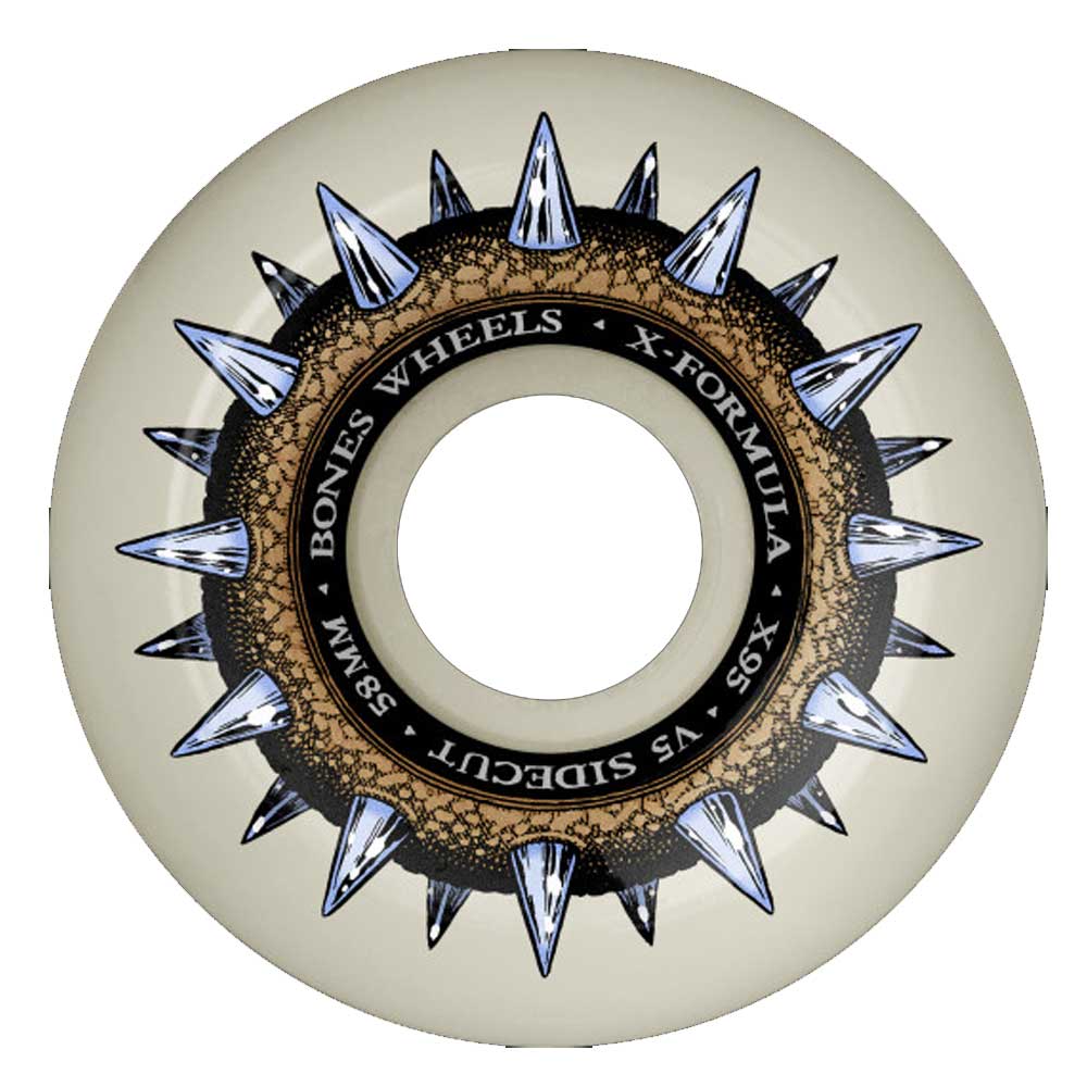 Bones 95a X-Formula Street Cleats V5 Sidecut Skateboard Wheels - Multiple Sizes