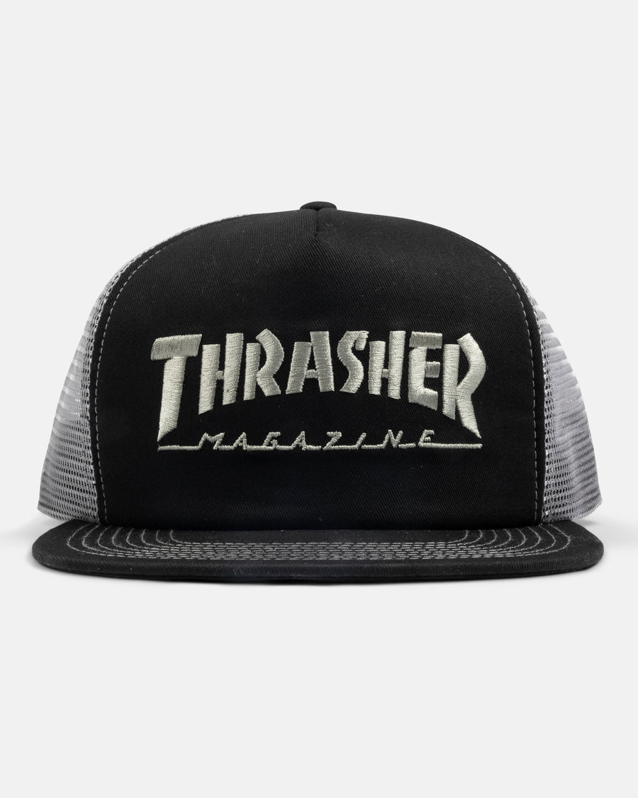 Thrasher EMB Logo Mesh Hat Black/Grey