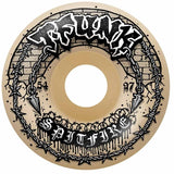 Spitfire 97a F4 Radial Full T-Funk Raw Skateboard Wheels