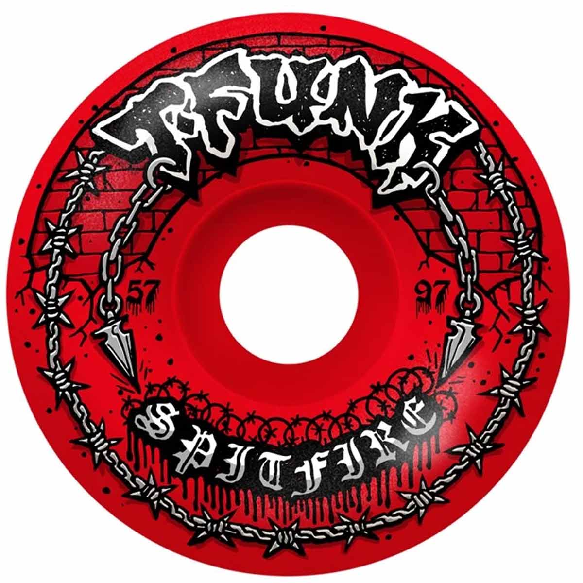 Spitfire 97a F4 Radial Full T-Funk Raw Skateboard Wheels