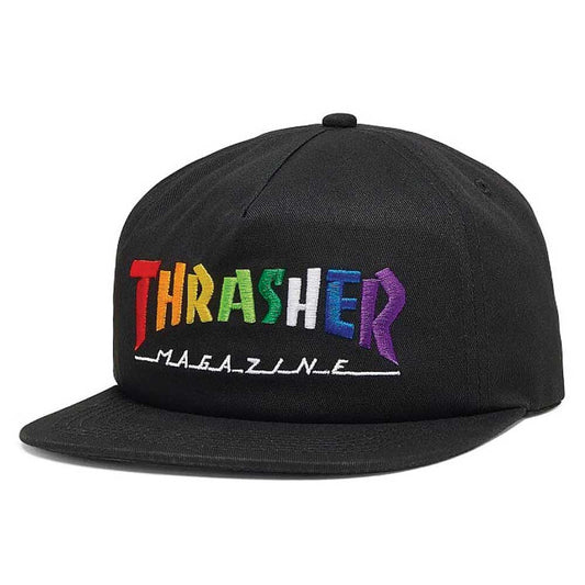 Thrasher Rainbow Mag Snapback Black